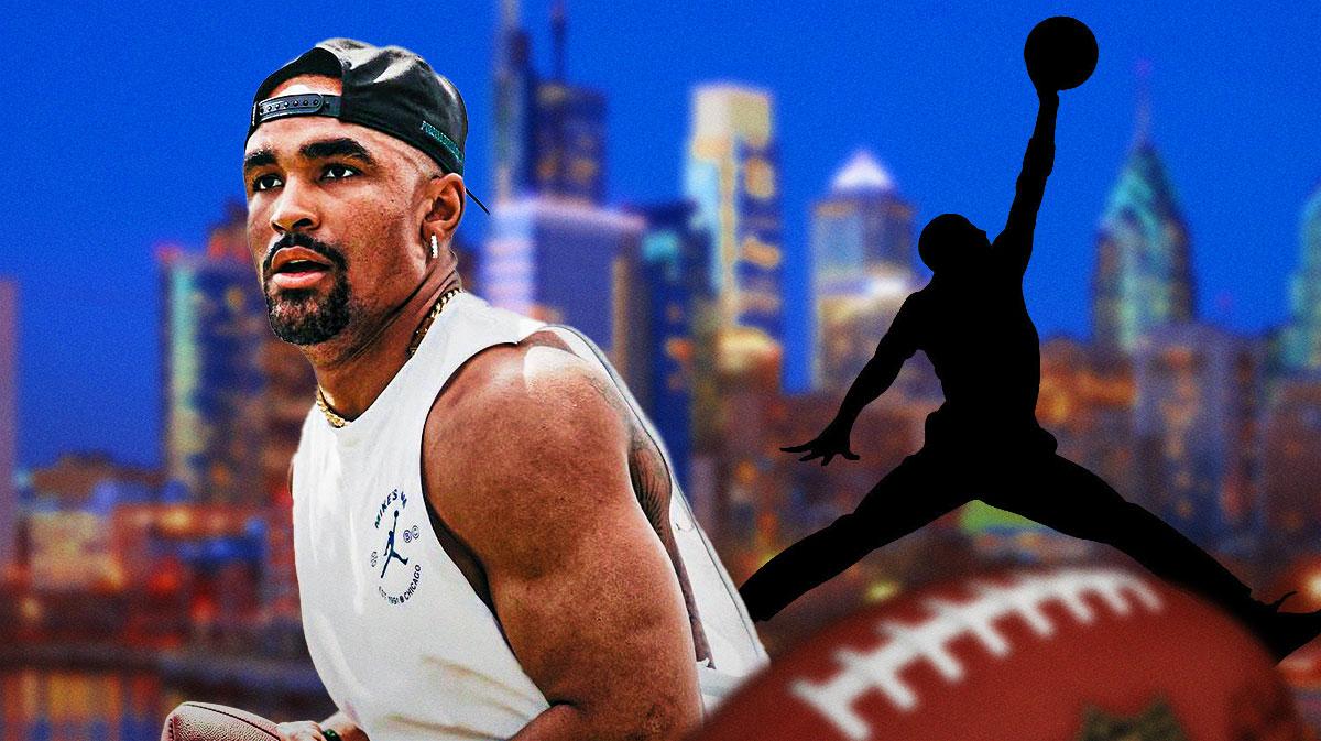 Jalen Hurts Jordan World of Flight, Air Jordan, Eagles Jalen Hurts