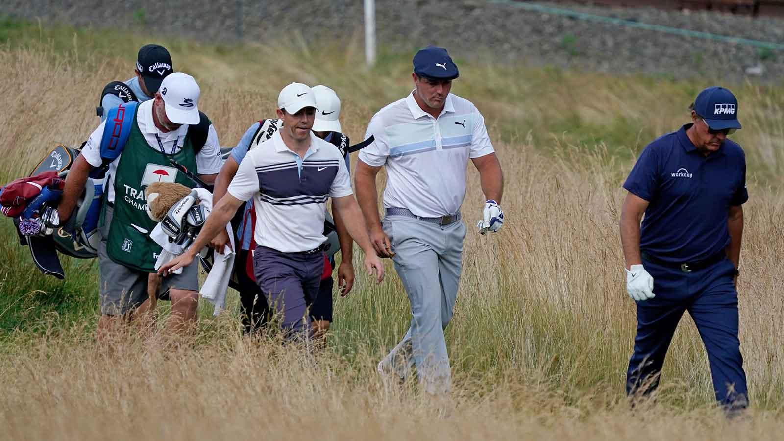 rory mcilroy, phil mickelson, bryson dechambeau pga tour