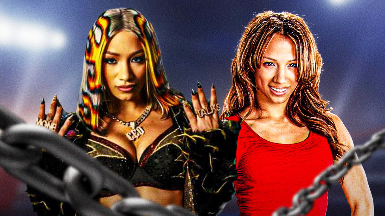 Mercedes Mone and her past gimmick Sasha Banks